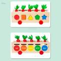 Shape Sorting Educational Toys Wooden Educational Shape Puzzle for Kids Boys.