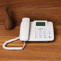 F317 4G LTE Desktop TelePhone with Dual SIM, Call Recording, SD Card, Sound, and AC/DC Power Support. 