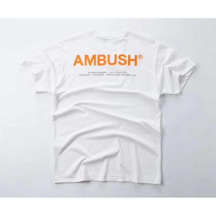 19ss Ambush T Shirt men women 1:1 top quality reflective tshirt High Street -Hop Cotton Top Tees Ambush T-shirt