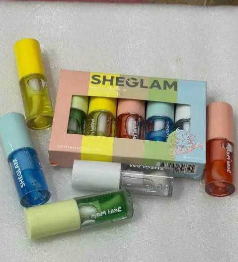 Sheglam%20Jelly%20Wow%20Hydrating%20Lip%20Oil%20Moisturizing%20Plumping%20Lip%20Gloss%205pcs%20Set%20-%20Image%202