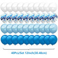 40Pcs/Set 12inch Mix Blue Rose Gold Confetti Latex Balloon For Birthday Baby Shower Wedding Balloons Party Decorations. 