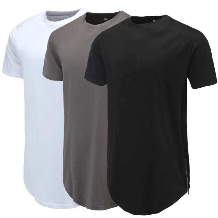 Men%20Casual%20T-Shirt%20Curve%20Hem%20Side%20With%20Zipper%20Short%20Sleeve%20Streetwear%20Men%20Long%20line%20Hip%20Pop%20Style%20Tops%20Fashion%20Men%20Extend%20Swag%20T%20-%20Image%203