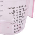 600ml high quality plastic measuring cup pour spout clear scale show mug. 