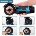 12V Brushless Angle Grinder 19500Rpm Rechargeable Grinding Tool Mini Polishing Machine for Cutting Diamond Grinder Set. 