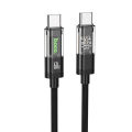 Hoco U116 Transparent Discovery Edition 60W Charging Data Cable for Type-C to Type-C. 