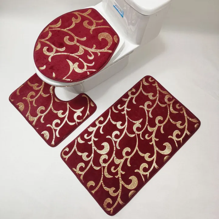 New%20bronzing%20carpet%20bathroom%20toilet%20three-piece%20set%20PV%20velvet%20floor%20mat%20thickened%20and%20absorbent%20one%20piece%20on%20behalf%20of%20the%20hair%20-%20Image%202