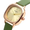 Fashion Watch Oval Small Dial Thin Belt Student Dress Leather Strap Wristwatches for Women.