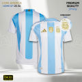 Argentina 2024 Copa America Home Jersey Player Edition Short Sleeves.
