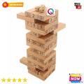 Jenga game Timber Tower Wood Block Wood colour Stacking Game. 