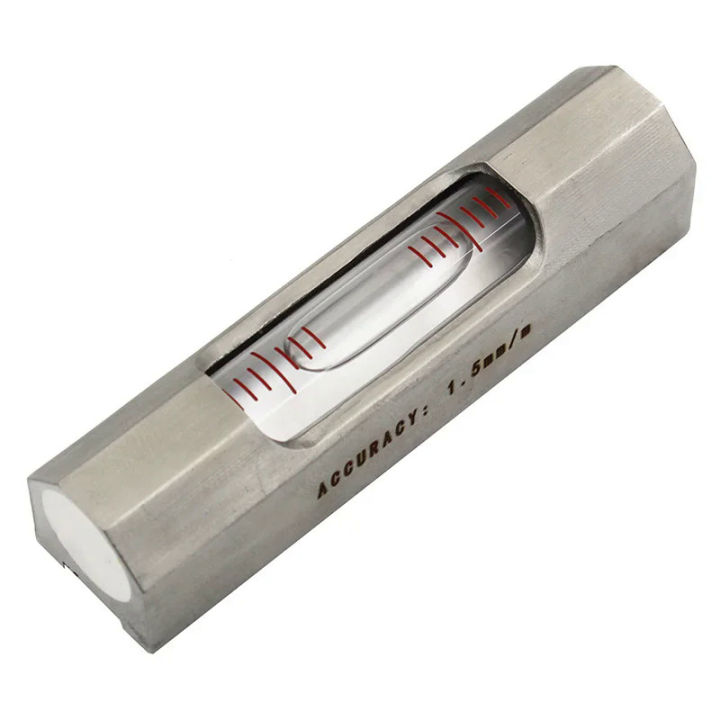 Hackory mini bar type spirit level bubble stainless steel mini level bubble for machine tool length 84mm
