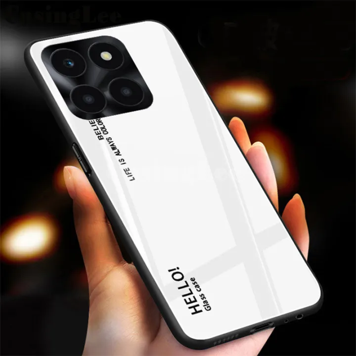 For%20Honor%20X6A%20case%20Gradient%20Mirror%20Tempered%20Glass%20Protector%20Hard%20Cover%20For%20Honor%20X6A%20Back%20Cover%20Phone%20Cases%20-%20Image%202