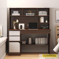 Furnisha Decor left side Drawer Reading Table with Multi Storage Space Bookshelf, Home Office Desks, Computer Table, Study Desk, Workstation Table & Locker Drawer Computer Table. 