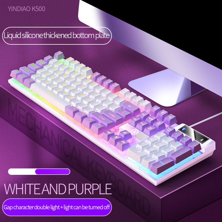 K500%20Pink%20Keyboard%20Mixed%20Color%20White%20Pink%20Keycaps%20104%20Keys%20Wired%20Gaming%20Keyboard%20for%20Laptop%20PC%20-%20Image%205