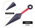 Anime Naruto 1Pcs Headband, 3PCS Kunai, 1PCS Shuriken Unisex Plastic Cosplay Accessory. 