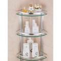 3Layer Aluminum Bathroom Corner Shelve/ Bathroom 3 layer glass corner shelves - bathroom corner shelf. 