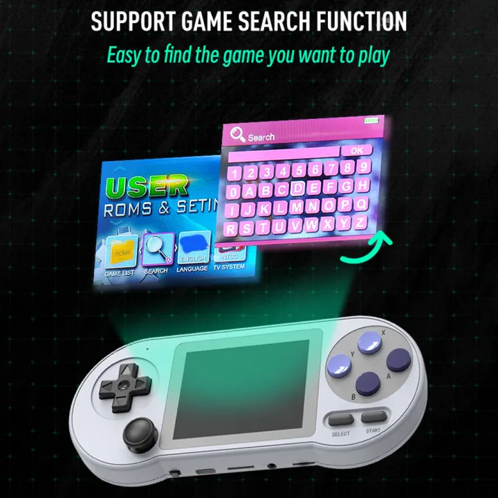 DATA%20FROG%20SF2000%20Portable%20Handheld%20Game%20Console%203%20inch%20Retro%20Game%20Consoles%20With%206000%20Games%20Classic%20Mini%20Video%20Games%20for%20Kids%20-%20Image%202