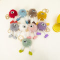 Imitation mink fur with shoes, elf keychain pendant, car interior ornament, Korean Internet celebrity plush ball, schoolbag, bag doll gift. 