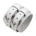 Modyle Fashion Wide Genuine Leather Bracelet Brown Black Wide Cuff Bracelets Bangles Vintage Punk Wristband Men Jewelry.