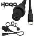 IP67 Micro USB Waterproof Cable,Micro-USB 2.0 5pin IP 67 Male to Female Panel Mount WaterProof Connector Extension Cord 0.3m 1m. 