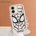 Hontinga for iPhone 16 Pro Max 16 Plus Back Cover Spider-Man Pattern Ladder Soft Camera Protection Rubber Phone Case.