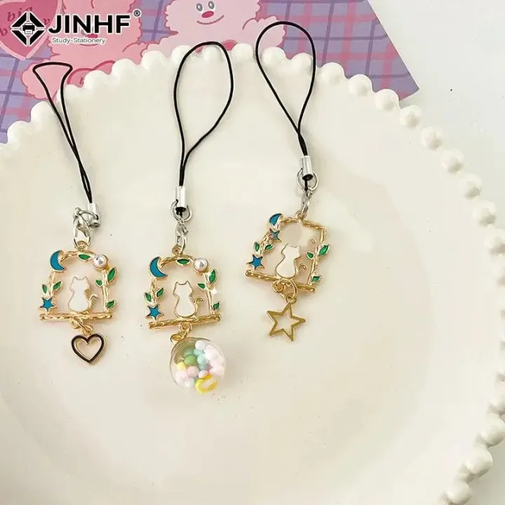 Star%20Moon%20Cat%20Phone%20Rope%20Keychain%20Women%20Phone%20Pendant%20Cartoon%20Charms%20Chain%20For%20Keys%20Bags%20Accessories%20Ins%20Korea%20Handmade%20DIY%20Case%20-%20Image%202