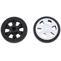 Black & Silver Luggage Wheel Replacement Wear Resistant PU Caster Suitcase Replacement Wheel. 