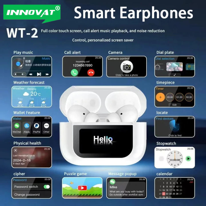 INNOVAT® A9 Pro ANC Wireless Earphones LED Screen Noise Cancelling