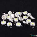 20Pcs- 8mm Bead Diameter WHITE Color 3 Watt DC 3.7V Ultra Bright White 3W COB LED SMD Chip 3.7V DIY LED Light Bulbs. 