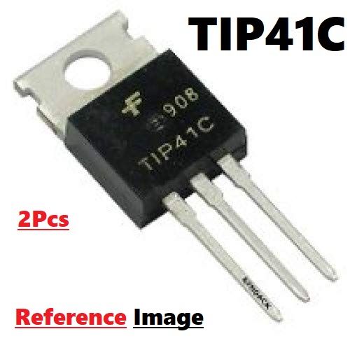 2Pcs-%20Chinese%20TIP41C%20TIP41%20TIP-41%20TIP%2041%20NPN%20Transistor%20100V%206A%2065W%203%20Pin%20General%20Purpose%20NPN%20Transistor%20TO-220%20Epitaxial%20Silicon%20Power%20Transistor%20Electrical%20Circuitry%20&%20Parts%20-%20Image%202