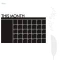 Monthly Planner Calendar Blackboard Removable Wall Sticker Chalk Board Decal.