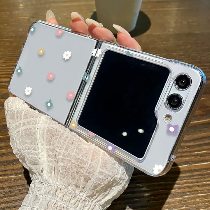 Flower%20Pattern%20Folding%20Clear%20Case%20For%20Samsung%20Galaxy%20Z%20Flip%206%205%204%20Floral%20Transparent%20Hard%20Cover%20For%20Samsung%20Z%20Flip5%20Flip4%20Flip3%20-%20Image%202