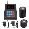 DC3.7V 300mAh 10‑Receiver Pager Waiter Calling Wireless Paging Queue System Black 100‑240V UK.