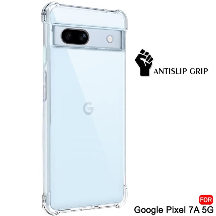 Google%20Pixel%207A%20Airbag%20Silicone%20Case%20Crystal%20Clear%20Soft%20Tpu%20-%20Transparen%20-%20Image%207