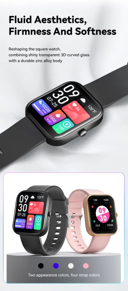 Men Smartwatch Fashion Bluetooth Call BT Music Alarm Clock Voice