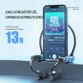 Bone Conduction Headphones Noise Cancelling Stereo Bluetooth 5.0 Wireless Earphones Waterproof Sports Headset With Mic In-Ear. 