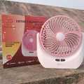 Portable & Rechargeable Mini Fan With Light - (Multycolour) Assorted.