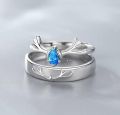 Love Promise Couple Finger Ring Band for Men And Women Matching Wedding Rings Jewelry.