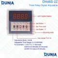 DH48S-2Z Digital Display Time Delay SPDT Timer Relay Cycle Control Device With Socket Base. 