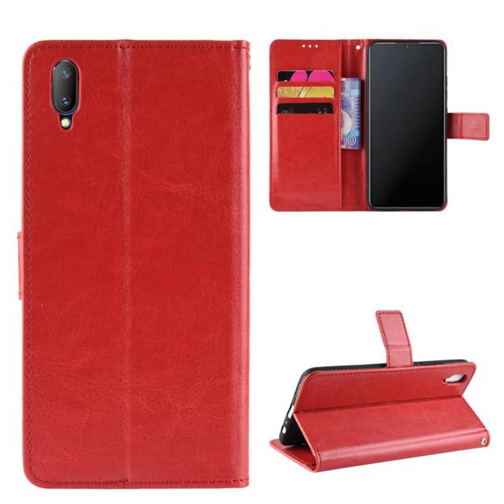 3C VictoryEagle】Flip Stand Wallet Crazy PU Leather Case Vivo V11