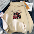 2023 Fashion Stray Kids Korean Style KPOP Rap Music Men Hoodies Cool Cartoon Graffiti Stage Photos Fans Streetwear Swestshirts. 