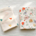 Muslin Squares Baby Gauze Cotton Printed Summer Blanket Swaddle Wrap Newborn Stuff Throw Blankets Baby Bedding Mulch. 