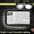 Square Hand- Foldable Magnifying Glass with LED Lighting. 