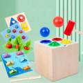 Montessori Object Permanence Box Hand Eye Coordination for Preschool Toddler. 