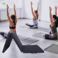 Three Fold Folding Exercise Mat Foldable Yoga Mat Waterproof Unisex Thick Protective Flooring with Carrying Handle Yoga Pad for Yoga Fitness.