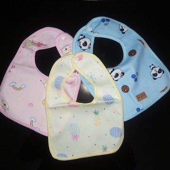 3%20Pcs%20Combo%20Fashionable%20Cotton%20Bibs%20For%20Baby%20(Pink,Blue,Yellow)%20-%20Image%202