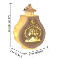Ramadan Kareem Led Lantern Light Eid Mubarak Ornaments Decoration for Home 2024 Islamic Muslim Party Supplies Eid Al-Fitr Gift. 