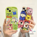 Cute Brand Disney Toy Story Buzz Lightyear Case For Redmi 12C 10 A1 9A 10C 9C 10A 12 9T A2 9 Note 10 11s 8 9 10s 12 11 Pro Max Poco M3 X5 Mi 12 11 Lite Strawberry Bear Winnie Soft Cover. 