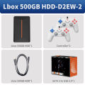 Launchbox Gaming HDD 500GB Portable Game Hard Drive for PS4/PS3/PS2/Wii/WiiU/Switch/Gamecube for PC/Laptop with 3760 PC/3D Games.