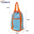 Children Mesh Beach Tote Large Capacity Quick Dry Beach Bag with Drawstring Closure Perfect for Baby Toys Seashells Travel Toiletries Portable Durable Mesh Handbag with Drainage for Shower for Kids.