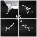 ZS 1 Piece Non Piercing Stainless Steel Belly Button Ring Flower Butterfly Pendant Navel Rings faux Body Piercing Jewelry. 